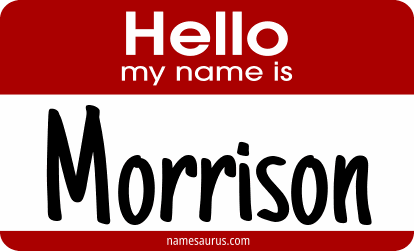 Hello my name is Morrison png download