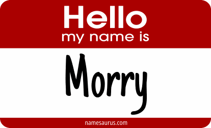 Hello my name is Morry png download