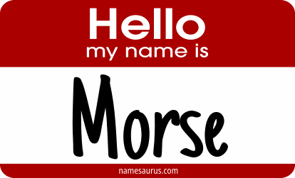 Hello my name is Morse png download