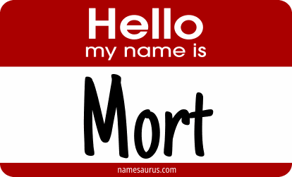 Hello my name is Mort png download