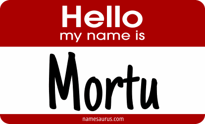 Hello my name is Mortu png download
