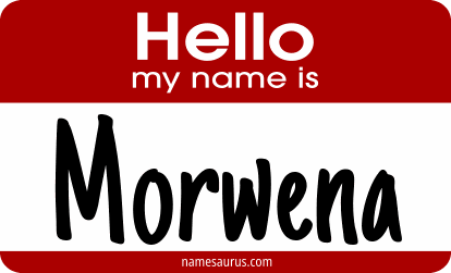 Hello my name is Morwena png download