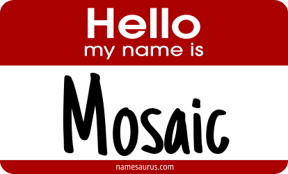 Hello my name is Mosaic png download