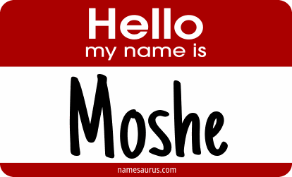 Hello my name is Moshe png download