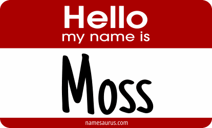 Hello my name is Moss png download