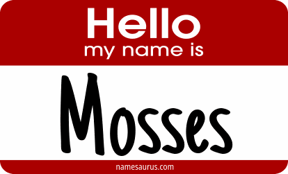 Hello my name is Mosses png download