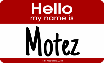 Hello my name is Motez png download