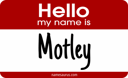 Hello my name is Motley png download