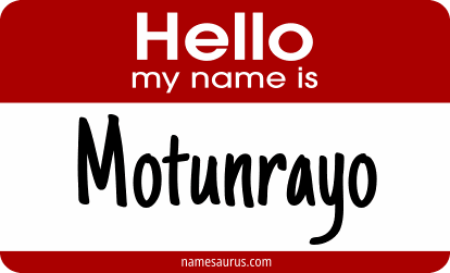 Hello my name is Motunrayo png download