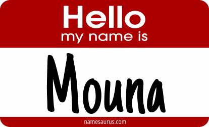 Hello my name is Mouna png download