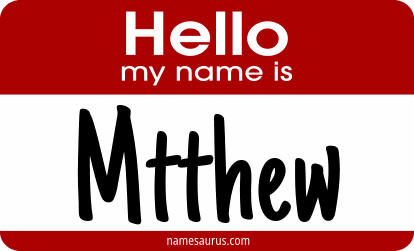 Hello my name is Mtthew png download