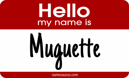 Hello my name is Muguette png download
