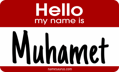 Hello my name is Muhamet png download