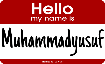 Hello my name is Muhammadyusuf png download