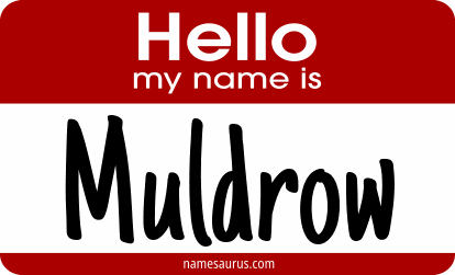 Hello my name is Muldrow png download