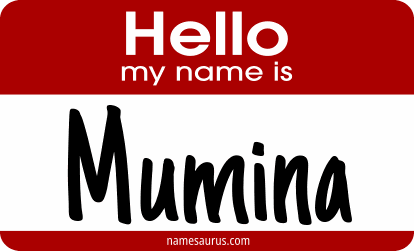 Hello my name is Mumina png download