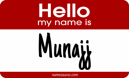 Hello my name is Munajj png download