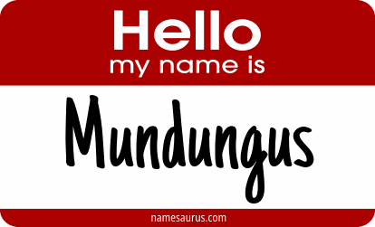 Hello my name is Mundungus png download