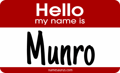 Hello my name is Munro png download