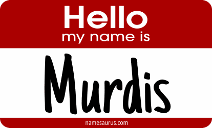 Hello my name is Murdis png download