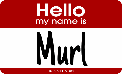 Hello my name is Murl png download