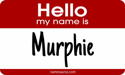 Hello my name is Murphie png download