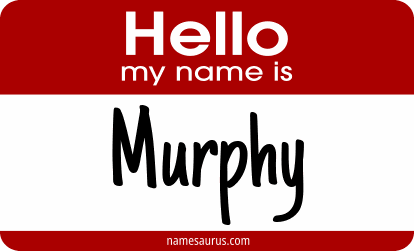 Hello my name is Murphy png download
