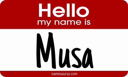 Hello my name is Musa png download