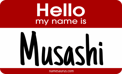 Hello my name is Musashi png download