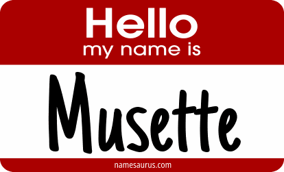 Hello my name is Musette png download
