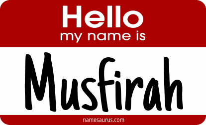 Hello my name is Musfirah png download
