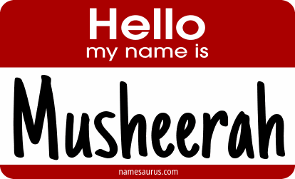 Hello my name is Musheerah png download