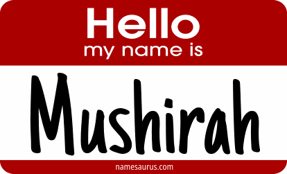 Hello my name is Mushirah png download