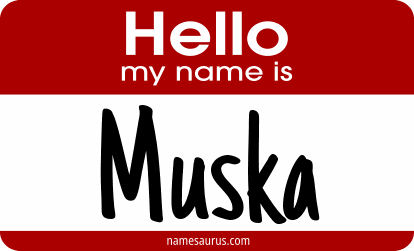 Hello my name is Muska png download