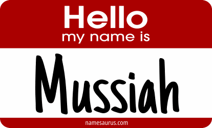 Hello my name is Mussiah png download