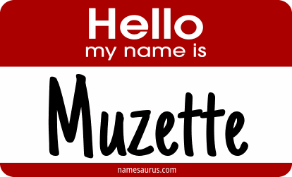 Hello my name is Muzette png download