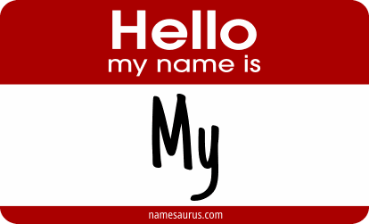 Hello my name is My png download