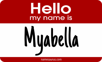 Hello my name is Myabella png download