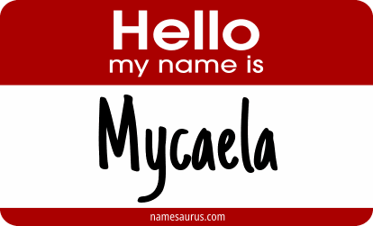 Hello my name is Mycaela png download