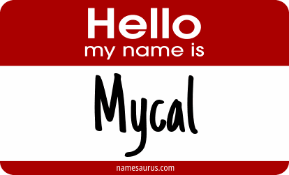 Hello my name is Mycal png download