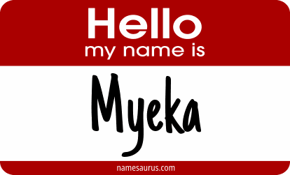 Hello my name is Myeka png download