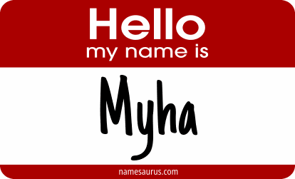 Hello my name is Myha png download