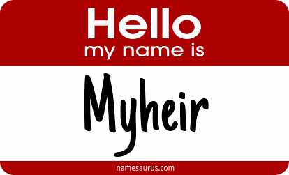 Hello my name is Myheir png download