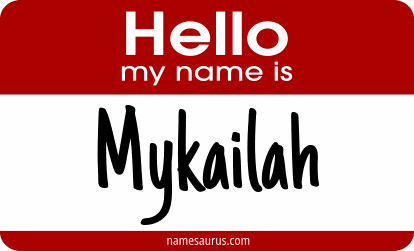 Hello my name is Mykailah png download