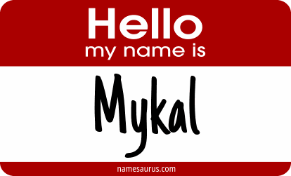 Hello my name is Mykal png download