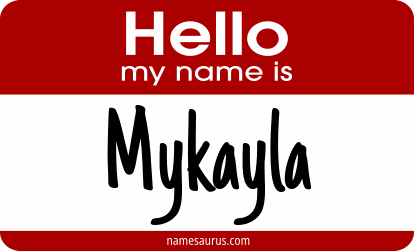 Hello my name is Mykayla png download