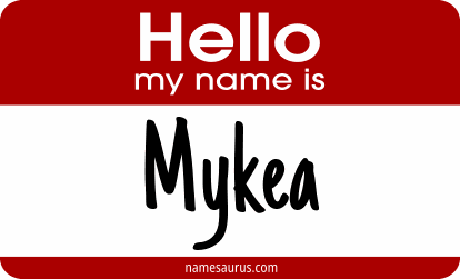 Hello my name is Mykea png download