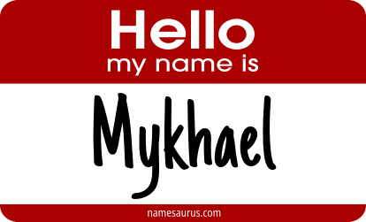 Hello my name is Mykhael png download