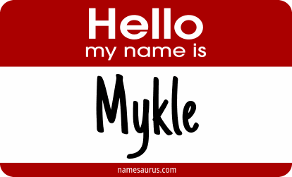 Hello my name is Mykle png download