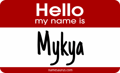 Hello my name is Mykya png download